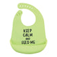 Hudson Baby Unisex Baby Silicone Bibs, Yellow Hangry, One Size