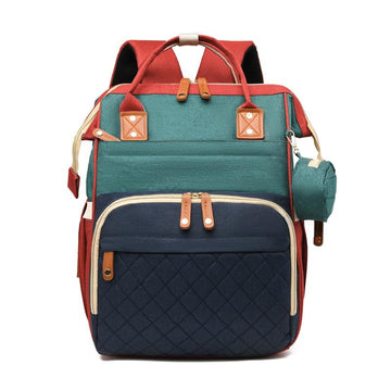 zepingminn Diaper Bag Backpack, Nappy Bag Gift for Boys/Girl-Mothers Day Gifts,Mommy Bag With USB Charging Port (Cyan)