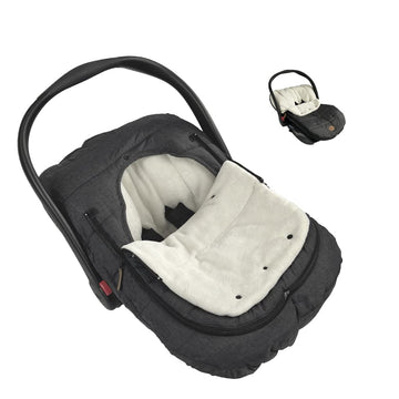 CozyMe Carseat Bunting Bag, Cover, Liner Set, Included Carseat Cover, Fleece Liner, Winter Footmuff, 3 in 1 Innovation Infant Ou