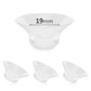 Flange Inserts 19Mm Compatible With Most 24Mm Flange/Shield Of Pumps, Silicone Flange Sizing Kit For Momcozy/Spectra/Medela Brea