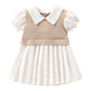 Hopscotch Baby Girls Polyester Solid Casual Dress In White Color For Ages 69 Months (Lty4159170)