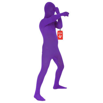 Morphsuits Purple Bodysuit Costume For Boys, Purple Suit Costume Kids, Purple Body Suit Kids, Purple Suit Costume For Kids, Larg