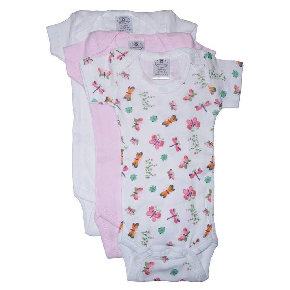 Bambini Girls' Printed Short Sleeve Variety Pack-Small
