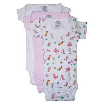 Bambini Girls' Printed Short Sleeve Variety Pack-Small