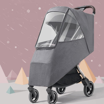 Baby Stroller Cold Weather Shield Winter Universal Windproof Stroller Rain Cover Protection Travel Strollers Cover Raincoat Push