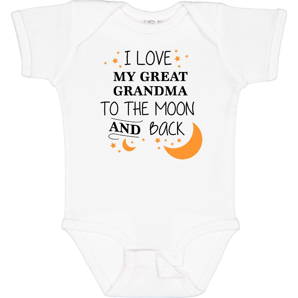 Inktastic I Love My Great Grandma To The Moon And Back Baby Bodysuit Newborn 0020 White 2965D