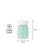 Lifefactory 8-Ounce Stainless-Steel Vacuum-Insulated Wide-Neck Baby Bottle With Flat Cap, Mint (Ls2231Wmi4)
