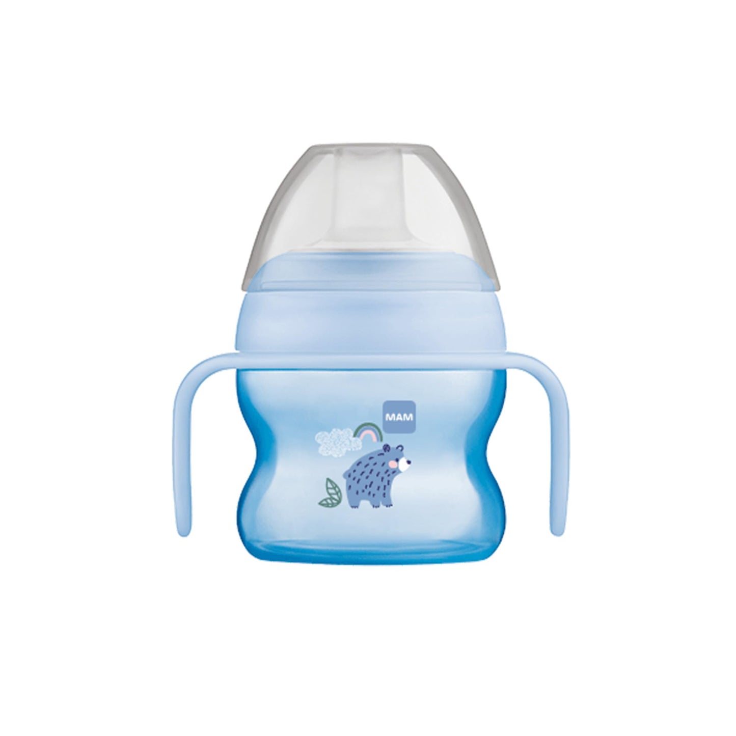 Mam Starter Cup (1 Count), Mam Sippy Cup, Drinking Cup With Extra-Soft Spill-Free Spout And Non-Slip Handles, For Boys 4+ Months