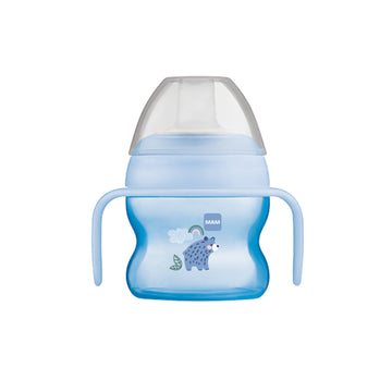 Mam Starter Cup (1 Count), Mam Sippy Cup, Drinking Cup With Extra-Soft Spill-Free Spout And Non-Slip Handles, For Boys 4+ Months