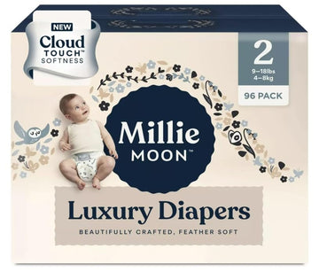 Millie Moon Luxury Diapers - (Size - 2 And Count - 96)
