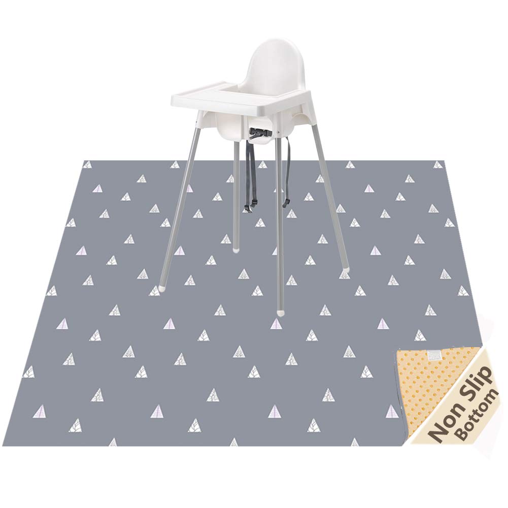Highchair Floor Mat, Baby Splat Mat For Under High Chair/Arts/Crafts, Womumon Waterproof Spill Mat Non-Slip Splash Mat, Washable