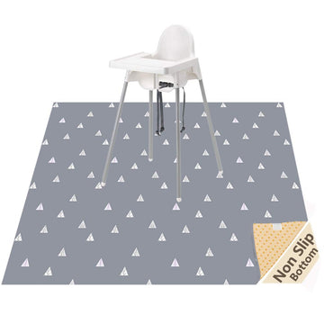 Highchair Floor Mat, Baby Splat Mat For Under High Chair/Arts/Crafts, Womumon Waterproof Spill Mat Non-Slip Splash Mat, Washable