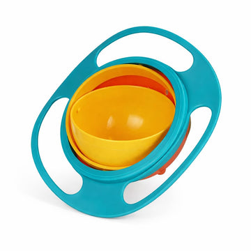 First Time City Spill Proof Gyro Bowl 360 Degree for Babies Kids and Toddlers BPA Free Non Toxic Feeding Bowl Anti Spill Rotatin