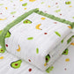 Heartbury 100% Organic Cotton 6 Layer UltraSoft Muslin Blanket For Baby, Bath Towel For New Born Baby  110X110 Cm  (03 Years