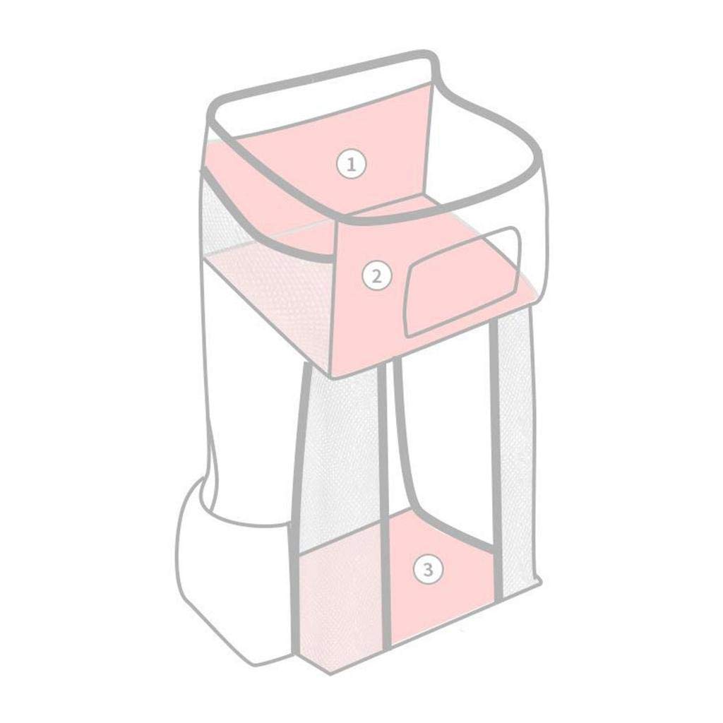 SNAPPSY Baby Crib Bed Hanging Bag Rack Bedside Diaper Organizer Bag PP Support Plate Stripe