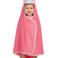 CREEVA Cuddle Baby/Kids Hooded Bath Towel in Pink Peach Color Soft Bamboo Cotton with Cute Cartoon Face & 3D Ears 100% Bamboo C