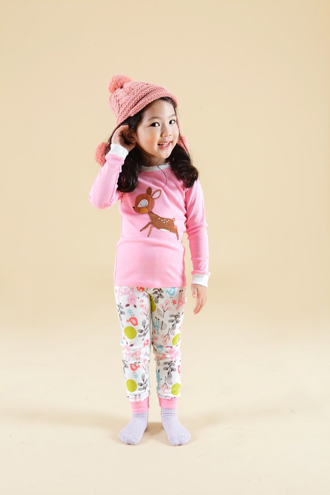Vaenait Baby Kids Boys Girls Sleepwear Pajama 2Pcs Set Mini Bambi 12-18M/Xs