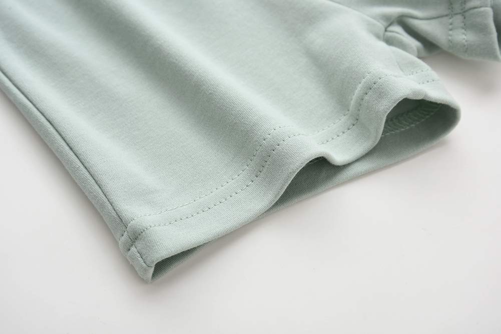 Suyeorli Baby Boys Girls 3 Pack Shorts Cotton Soild Color With Drawstring 3-24 Months (12-18 Months, D)