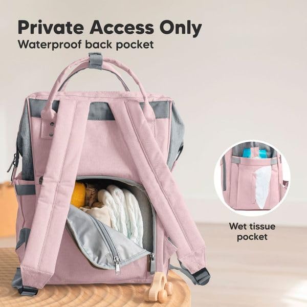 Keababies Baby Diaper Bag Backpack - Baby Bag For Boys, Girls, Waterproof Multi Function Baby Backpack, Large Diaper Bags For Ba