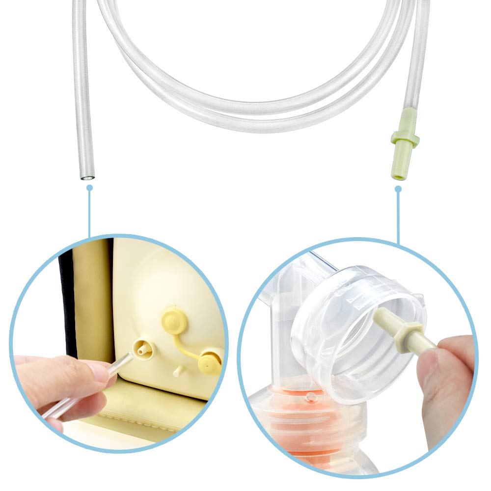 Replacement Tubing (1 Retail Pack Of 2 Tubes) Compatible With Medela Pump In Style And New Pump In Style Advanced Breast Pump -