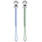 Pacifier Clip for Boys - MORIBOX Paci Clip Soothe Baby Binky Holder for Shower Birthday Gift 2 Pack