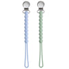 Pacifier Clip for Boys - MORIBOX Paci Clip Soothe Baby Binky Holder for Shower Birthday Gift 2 Pack