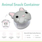 Melii Animal Snack Containers With Lids - Food Storage For Toddlers And Kids - Bulldog