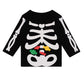 Lensous Baby Boy'S Skeleton Halloween Costume Long Sleeve Outfits Pant Sets (Skeleton, 2T)