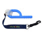 Chubuddy Embroidered Chewy Holder Set (2), 2 Embroidered Navy Tether-Bracelets & 2 Natural Straps
