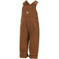 Carhartt Kid'S Cm8609 Washed Duck Bib Overall - Boys - 18 Months - Carhartt Brown
