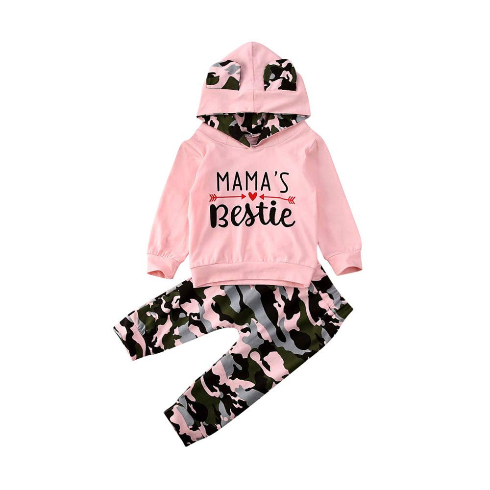 Fybitbo Toddler Baby Girl Fall Winter Clothes Mamas Bestie Hoodie Swea – Cutebab WBBAPB08CRXN577