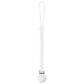 Ryan & Rose Cutie Clip Braiden Pacifier Clip - Braided Silicone (White)