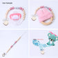 Sutoyuen 1' Metal Heart Suspender Clips,Pacifier Clips For Diy Craft Dummy Pacifier Holders Bib Soother Clip Toy Holder Silver