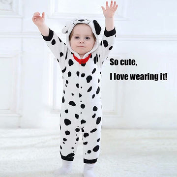 Abtshu Baby Dalmatian Dog Costumes Toddler Halloween Dress Up Outfit 6-12Months