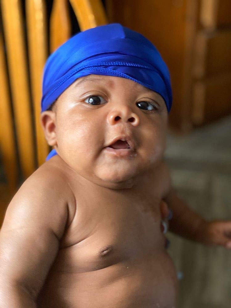 Forcewave 2 Pcs Silky Satin Baby Durags For Boys Girls Infant