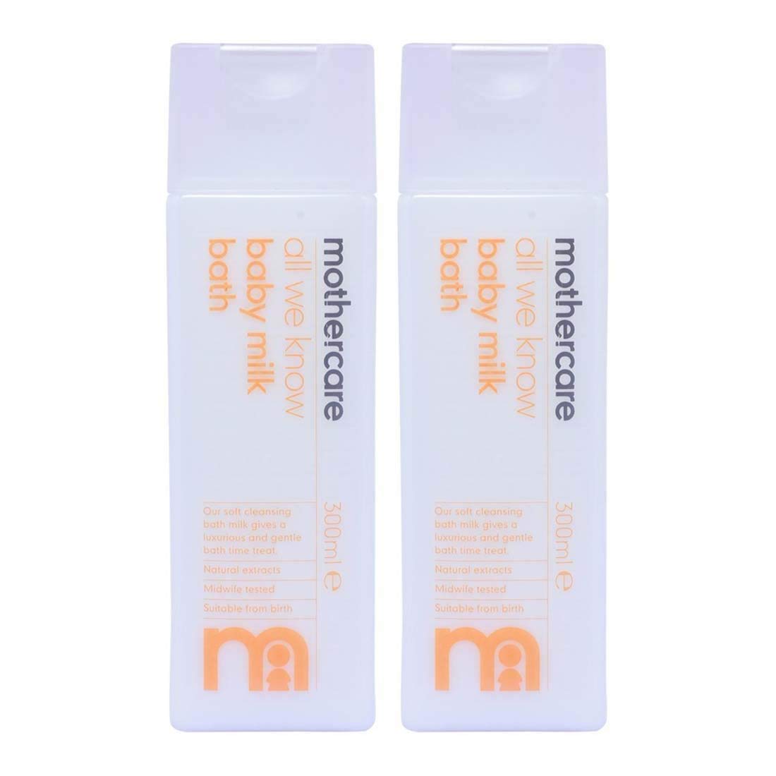 Mothercare All We Know Baby Milky Bath Cream(300Ml, Pack Of 2)