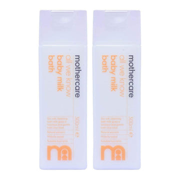 Mothercare All We Know Baby Milky Bath Cream(300Ml, Pack Of 2)