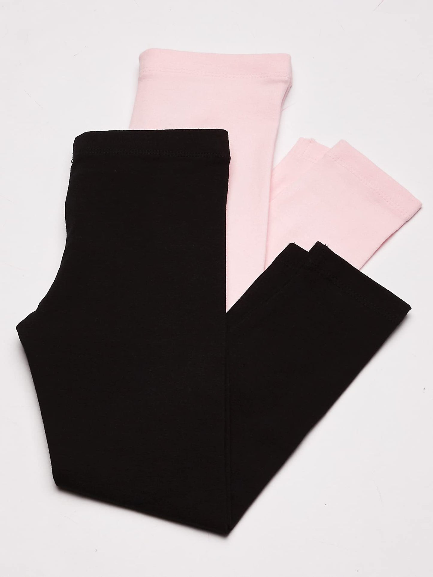 The Children'S Place Baby Girls And Toddler Girls Leggings,Black/Shell 2 Pack,6-9Months