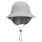 Muryobao Toddler Kids Baby Girls Boys Sun Hat Summer Upf 50+ Uv Protection Caps Wide Brim Neck Flap Beach Play Fishing Hats Grey