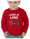 Loads Of Love Boys Valentines Day Shirt Toddler Valentine Long Sleeve Shirts 3T Red