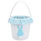 Baseball Easter Bunny Baskets Eggs Bags With Halloween Trick or Treat Tote Bag Storage Gifts Candies Bucket for Kids Girls With 