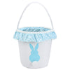 Baseball Easter Bunny Baskets Eggs Bags With Halloween Trick or Treat Tote Bag Storage Gifts Candies Bucket for Kids Girls With 