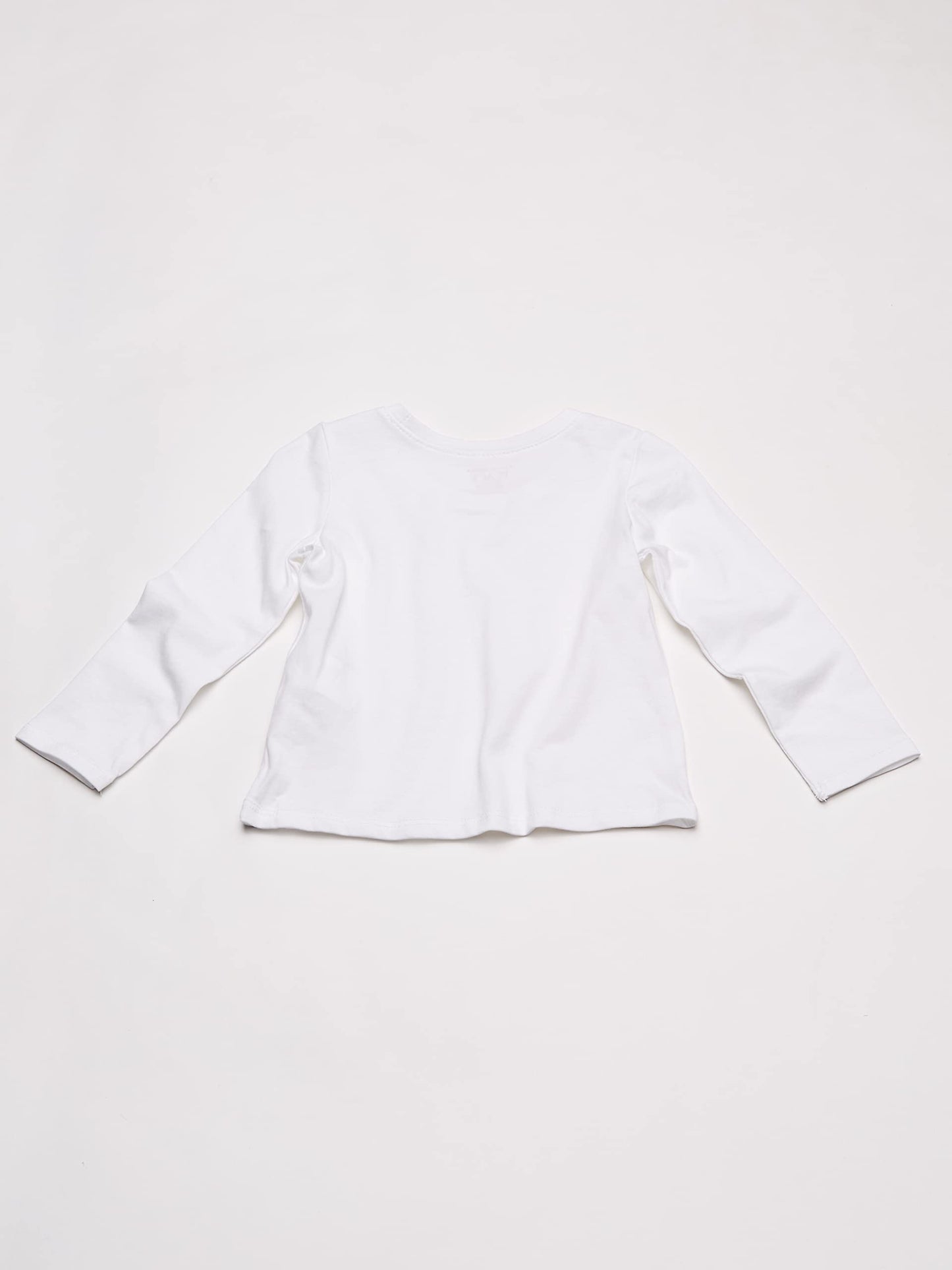 The Children'S Place Baby Girls And Toddler Long Sleeve Basic Layering T-Shirt T Shirt, White 2 Pack, 4T Us