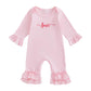 Citgeett My First Valentines Day Baby Girl Outfit Love Long Sleeve Romper Jumpsuit Valentines Onesie Newborn Spring Clothes (Val