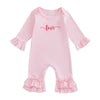 Citgeett My First Valentines Day Baby Girl Outfit Love Long Sleeve Romper Jumpsuit Valentines Onesie Newborn Spring Clothes (Val