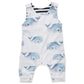 Pudcoco Toddler Baby Boy Girl Romper Summer Clothes Sleeveless Cartoon Animals Print Cropped Jumpsuit Bodysuit (18-24 Months,Whi