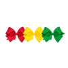 Wee Ones Girls' Small Bow 3 Pc Set Solid Grosgrain Variety Pack On A Weestay No-Slip Hair Clip - Red, Yellow And Green