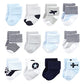Luvable Friends Unisex Baby Newborn And Baby Terry Socks, Airplane, 6-12 Months