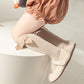 Qandsweet Baby Girl Knee-High Socks Toddlers Bow Stockings Newborn Infant Sock (1-3 Years, White,Black,Grey,Khaki,Brown)
