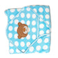 OneSpot Baby Newborn (06 Months) Blanket with Cap Sherin & Poly Wool Pack of 1 (Blue)